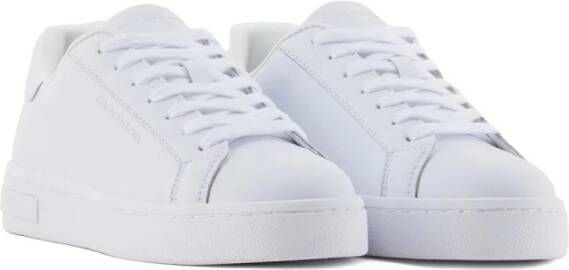 Armani Exchange Witte Sneakers voor een stijlvolle look White Heren