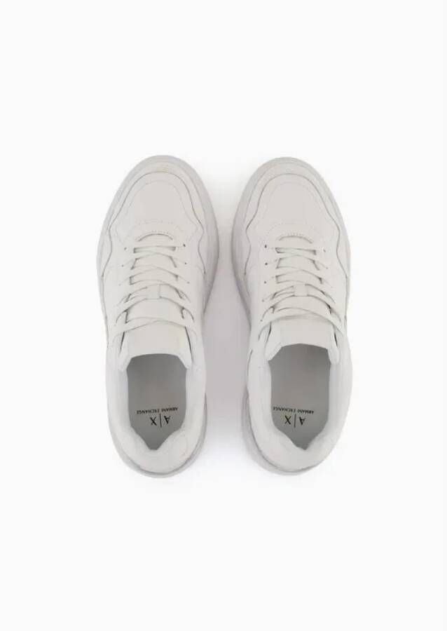 Armani Exchange Witte Sneakers voor een stijlvolle look White Heren