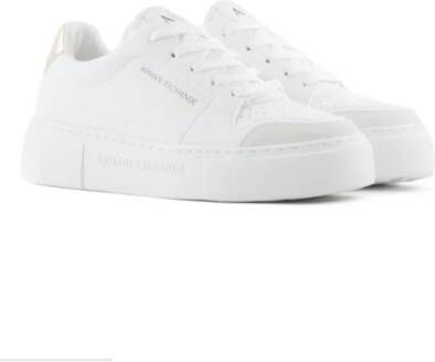 Armani Exchange Witte Sneakers Xdx157 Xv838 K702 White Dames