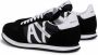 Armani Exchange Zwarte en witte canvas sneakers Black Heren - Thumbnail 9