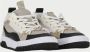 Armani Exchange Zwarte Leren Sneakers Logo Tong Multicolor Dames - Thumbnail 2