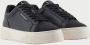 Armani Exchange Zwarte Sneakers Ronde Neus Rubberen Zool Black Heren - Thumbnail 3