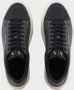 Armani Exchange Zwarte Sneakers Ronde Neus Rubberen Zool Black Heren - Thumbnail 4