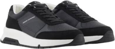 Armani Exchange Zwarte Sneakers Stijlvolle Comfortabele Schoenen Black Heren