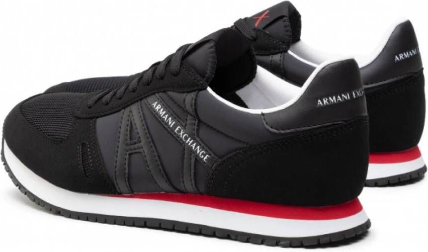 Armani Exchange Zwarte Sneakers voor Heren Black Heren