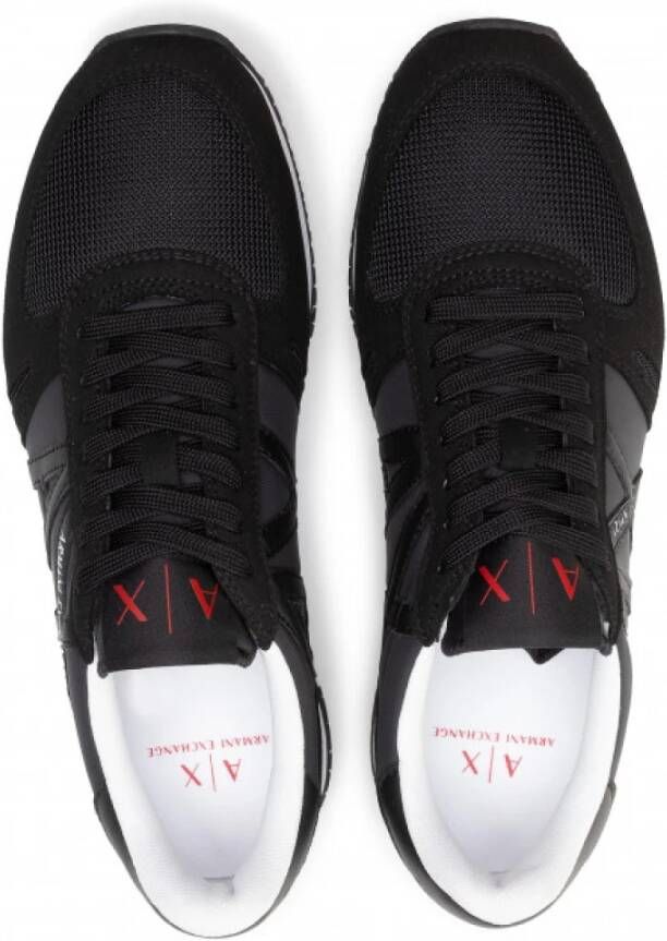 Armani Exchange Zwarte Sneakers voor Heren Black Heren