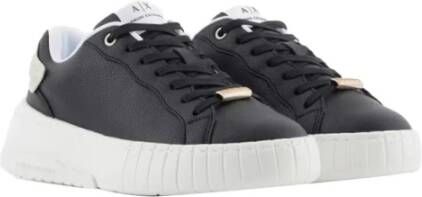 Armani Exchange Zwarte Sneakers voor Vrouwen Black Dames