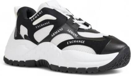 Armani Exchange Zwarte Vetersneakers voor Vrouwen Black Dames