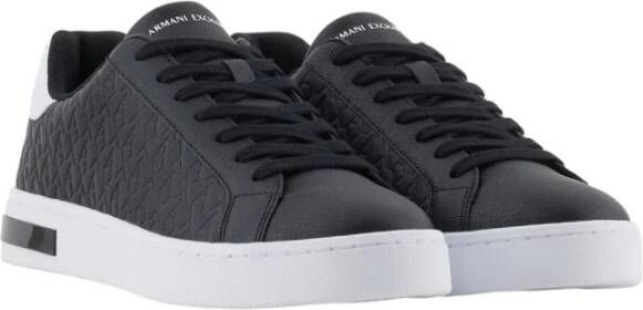 Armani Exchange Zwart+Optisch Wit Sneaker Xm000140 Af11916 Black Heren