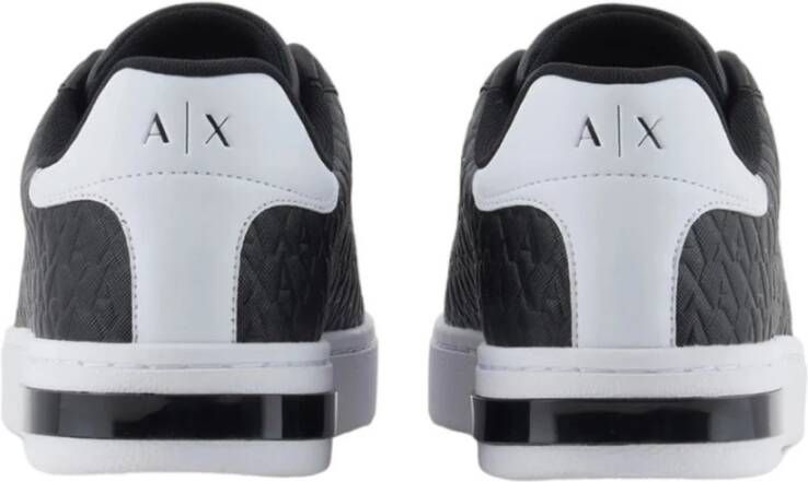 Armani Exchange Zwart+Optisch Wit Sneaker Xm000140 Af11916 Black Heren