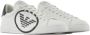 Armani Leren Logo Sneakers Verhoog Stijl White Heren - Thumbnail 2