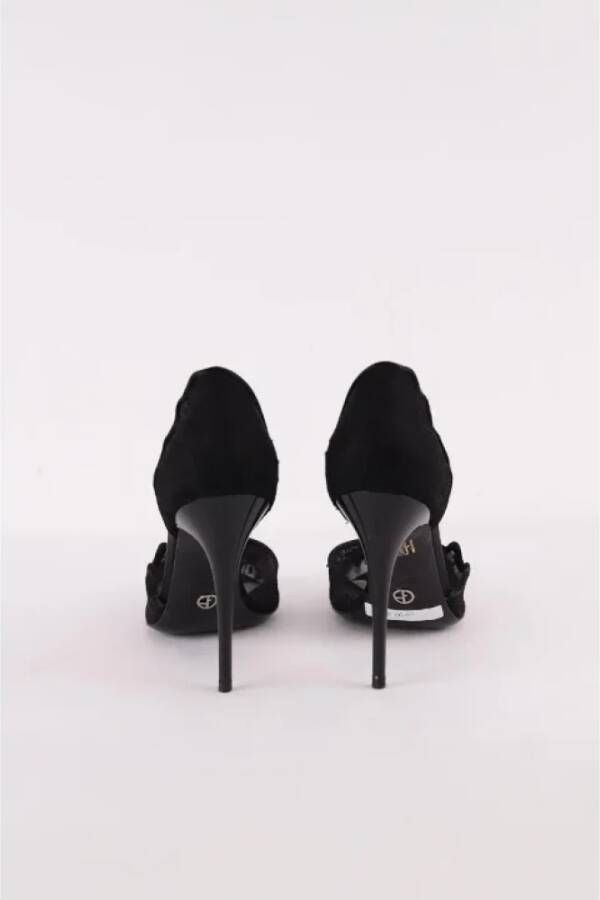 Armani Pre-owned Fabric heels Black Dames