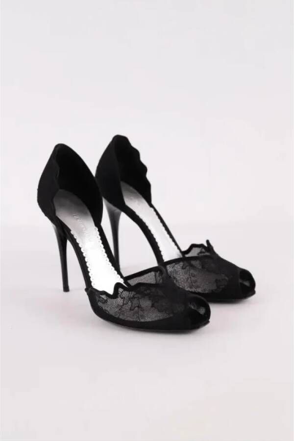 Armani Pre-owned Fabric heels Black Dames