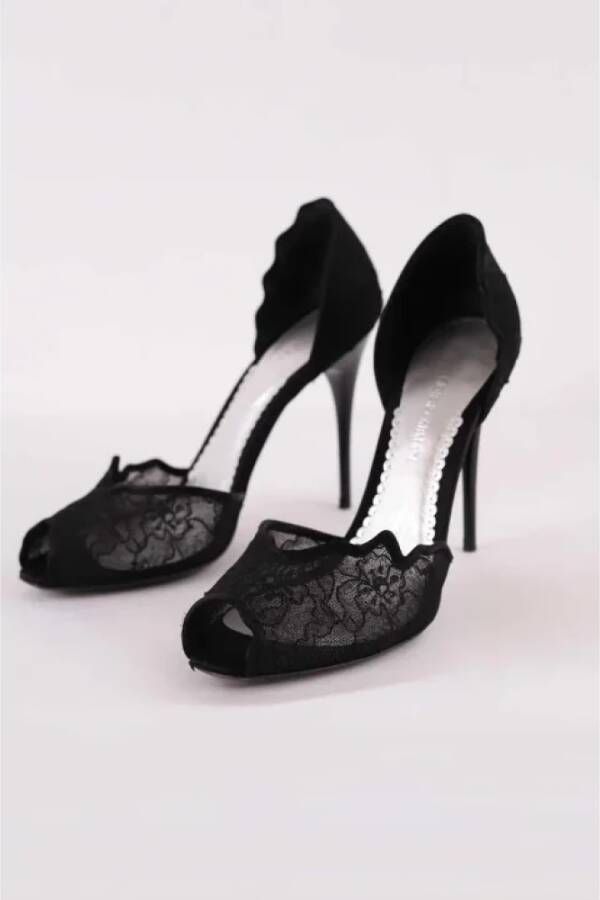 Armani Pre-owned Fabric heels Black Dames