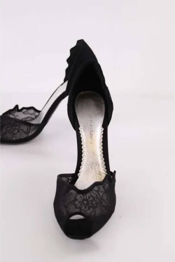 Armani Pre-owned Fabric heels Black Dames