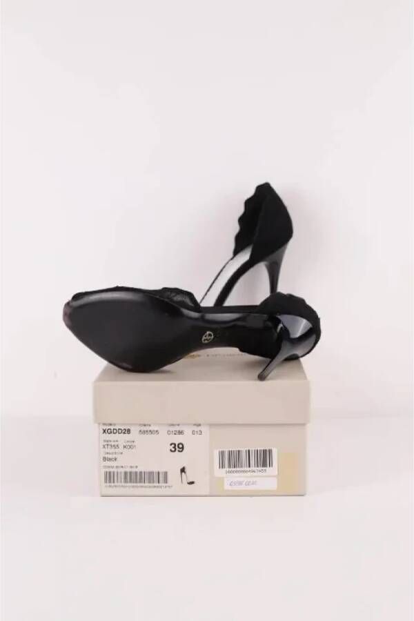 Armani Pre-owned Fabric heels Black Dames