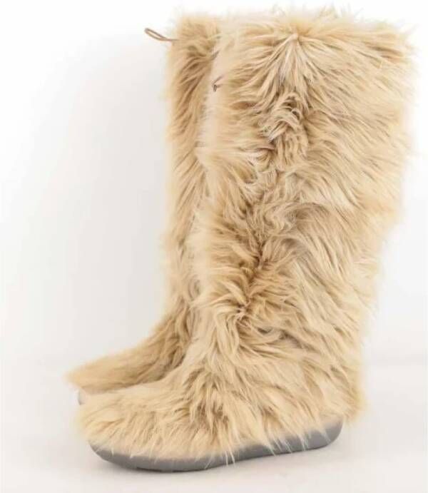 Armani Pre-owned Fur boots Beige Dames