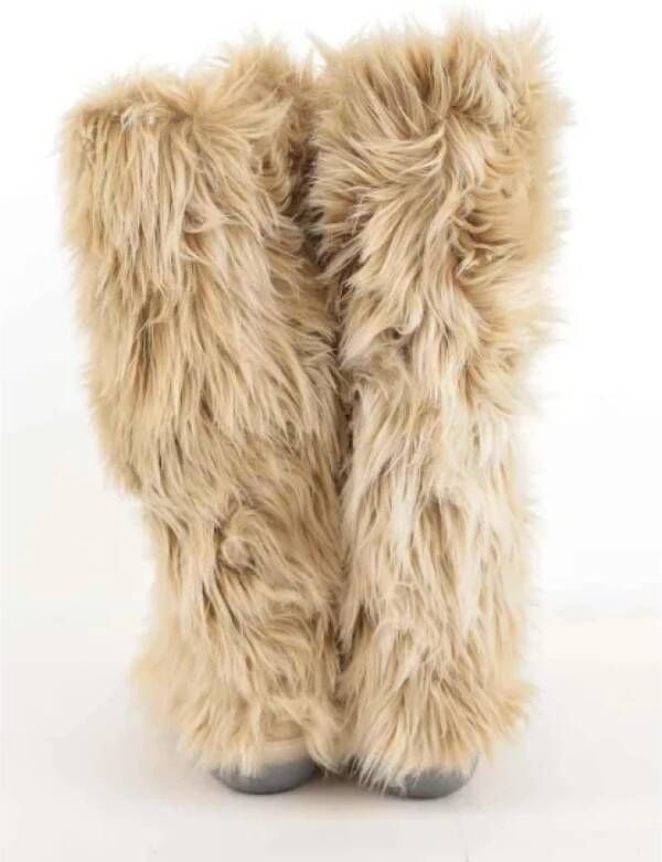 Armani Pre-owned Fur boots Beige Dames