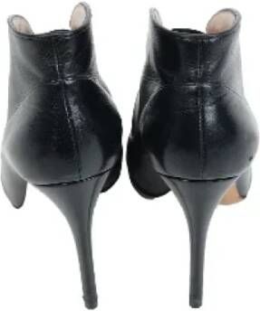 Armani Pre-owned Leather boots Black Dames