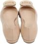 Armani Pre-owned Leather flats Beige Dames - Thumbnail 3