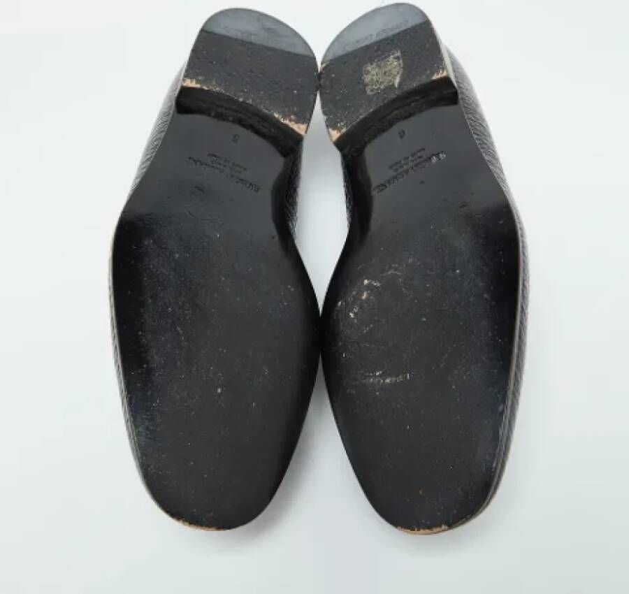 Armani Pre-owned Leather flats Black Heren