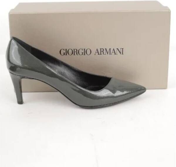 Armani Pre-owned Leather heels Green Dames