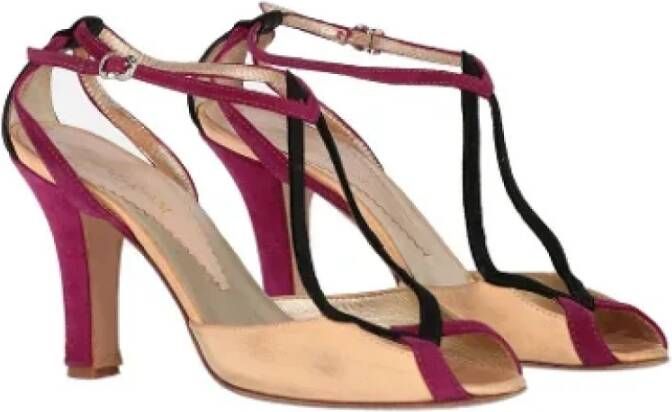 Armani Pre-owned Leather sandals Multicolor Dames