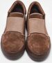 Armani Pre-owned Leather sneakers Brown Heren - Thumbnail 3