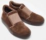 Armani Pre-owned Leather sneakers Brown Heren - Thumbnail 4