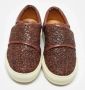 Armani Pre-owned Leather sneakers Brown Heren - Thumbnail 3