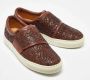 Armani Pre-owned Leather sneakers Brown Heren - Thumbnail 4