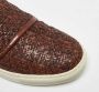 Armani Pre-owned Leather sneakers Brown Heren - Thumbnail 7