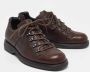 Armani Pre-owned Leather sneakers Brown Heren - Thumbnail 4