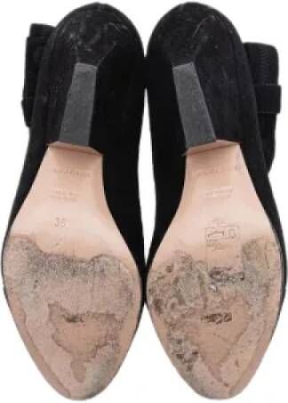 Armani Pre-owned Suede heels Black Dames