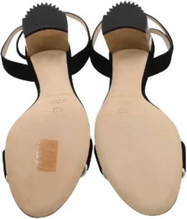 Armani Pre-owned Suede sandals Black Dames