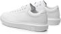 Armani Exchange Witte leren lage sneakers met logo detail White Heren - Thumbnail 6