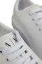 Armani Exchange Witte leren lage sneakers met logo detail White Heren - Thumbnail 10