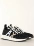 Emporio Armani Schoenen Zwart Polyester sneakers zwart - Thumbnail 8