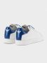 Armani Witte leren sneakers met blauwe details White Heren - Thumbnail 3