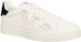 Emporio Armani Leren Vetersluiting Sneakers Effen Patroon White Heren - Thumbnail 7