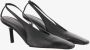 Armarium Vierkante Neus Slingback van Zacht Leer Black Dames - Thumbnail 3