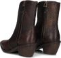 A.s.98 B84205 Enkellaarsjes Enkelboots met rits Dames Bruin - Thumbnail 9