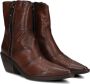 A.s.98 B84205 Enkellaarsjes Enkelboots met rits Dames Bruin - Thumbnail 8