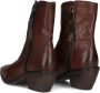 A.s.98 B84205 Enkellaarsjes Enkelboots met rits Dames Bruin - Thumbnail 9