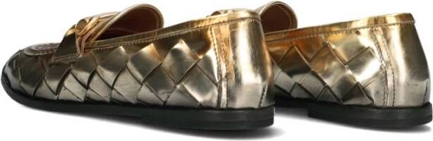 a.s.98 Gouden Gevlochten Loafers Jazzi B73111 Yellow Dames