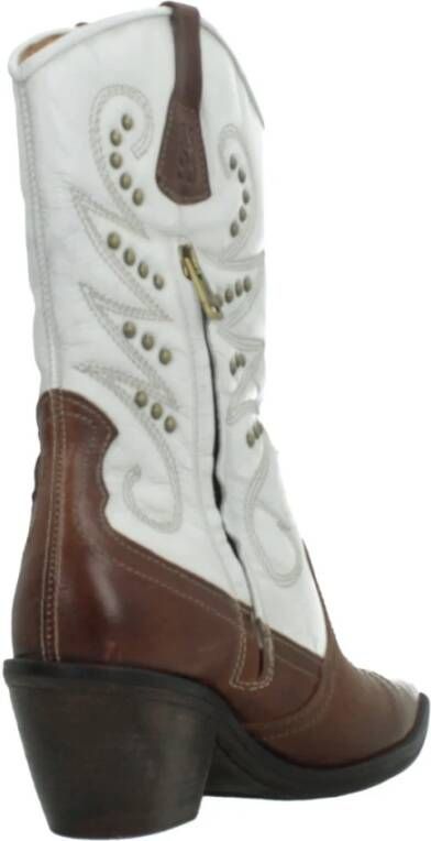 a.s.98 Western Style Cowboy Boots Brown Dames