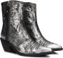 A.s.98 B84205 Enkellaarsjes Enkelboots met rits Dames Zilver - Thumbnail 8