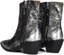 A.s.98 B84205 Enkellaarsjes Enkelboots met rits Dames Zilver - Thumbnail 9