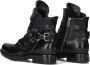 A.s.98 B80221 Enkellaarsjes Enkelboots met rits Dames Zwart - Thumbnail 9