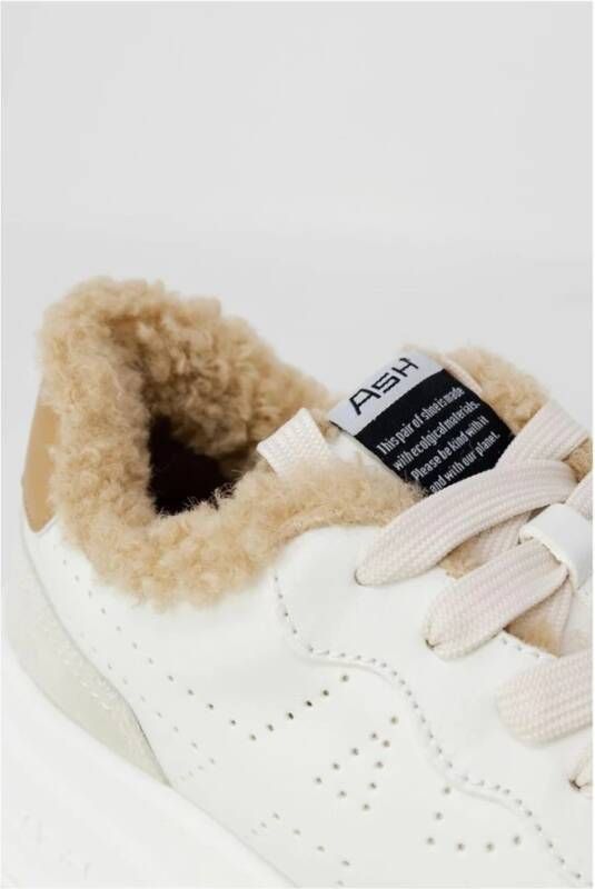 Ash Beige Leren Sneakers Dames Herfstcollectie Beige Dames